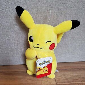 NWT Pokémon Pikachu Winking Plush Toy by Jazwares